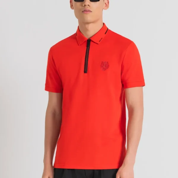 Polo m/c Slim Fit cremallera Antony Morato