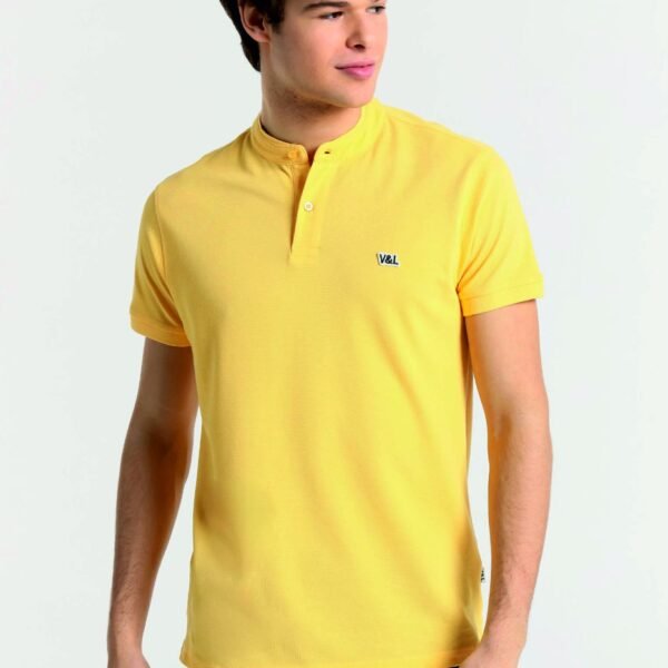 Polo m/c cuello mao VyL amarillo