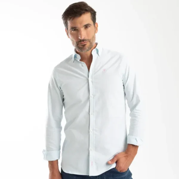 Camisa Oxford Raya Kodak Turquesa Williot