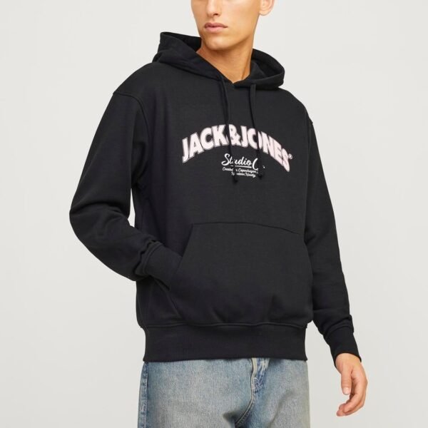 Sudadera Capucha Bronx Negra Jack And Jones