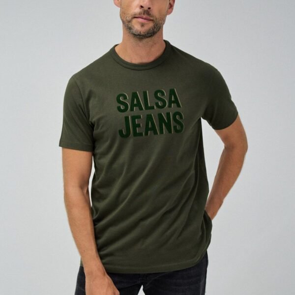 Camiseta Slim Fit Flock Kakhi Salsa