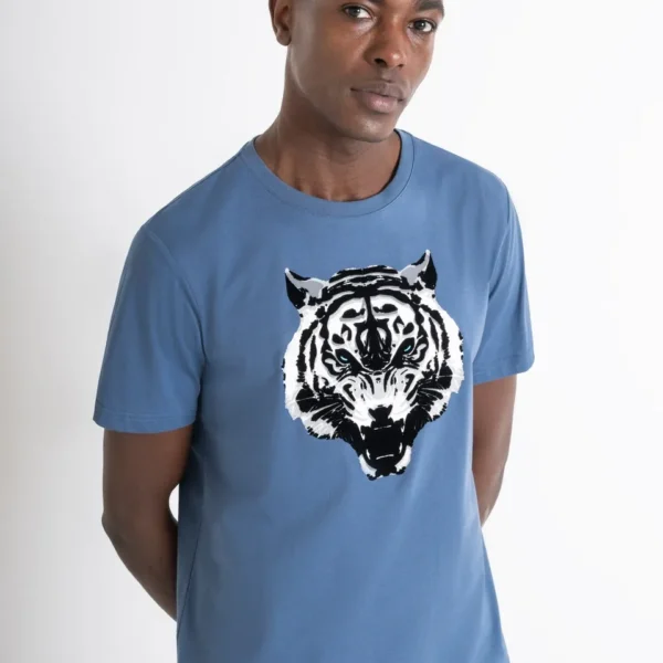 Camiseta Regular Fit Tigre Azul Morato