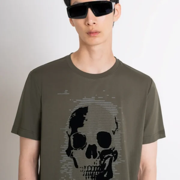 Camiseta Regular Fit Calavera Kakhi Morato