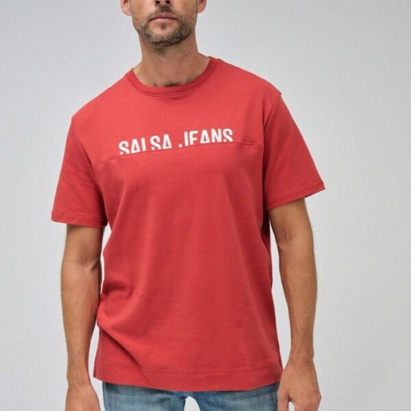 Camiseta Con Logo Roja Salsa