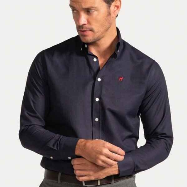 Camisa Oxford Slim Navy Williot