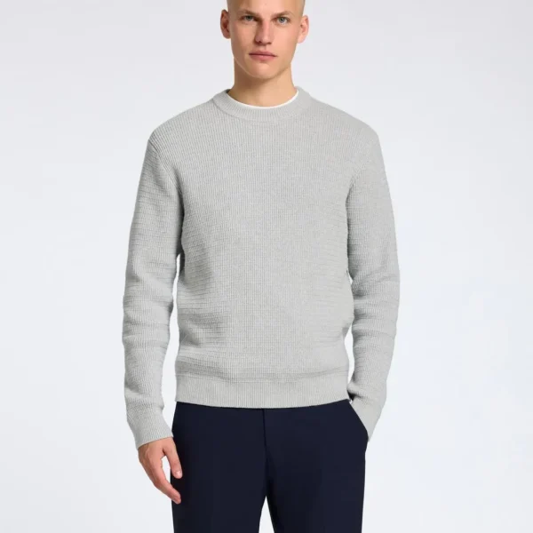 Jersey Knit Structure Gris Selected