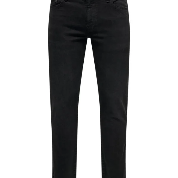 Jeans Loom Slim Negro Desgastado Only&Sons