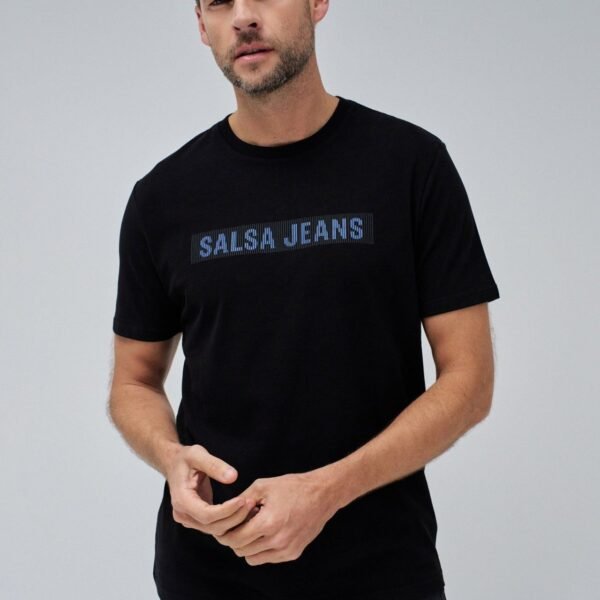 Camiseta m/c con Logo negra Salsa