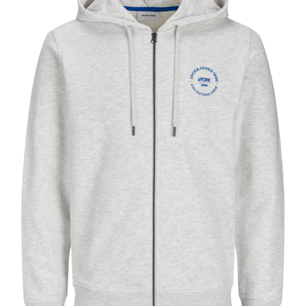 Sudadera Simon Cremallera Gris Jack and Jones