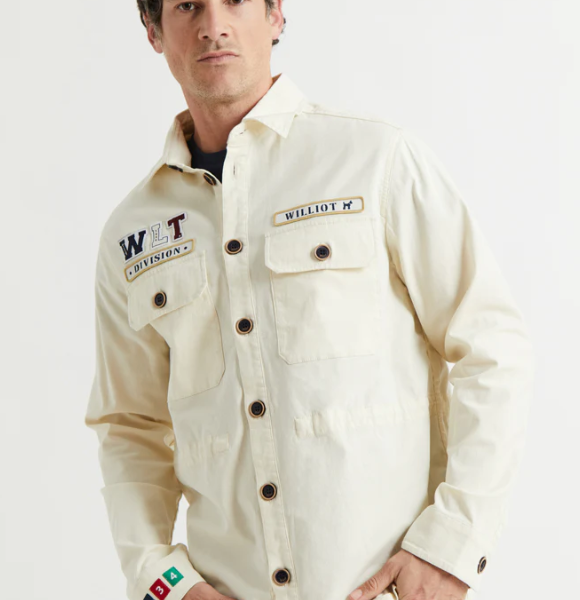 Sobrecamisa Parches Beige Williot