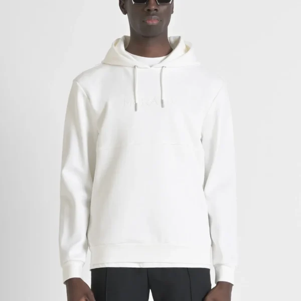 Sudadera Capucha Relaxed Logo Crema Morato