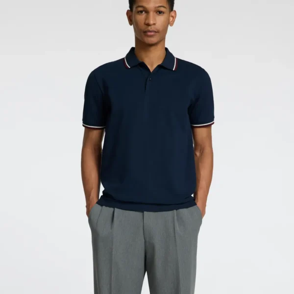 Polo Slim Atlas Marino Selected