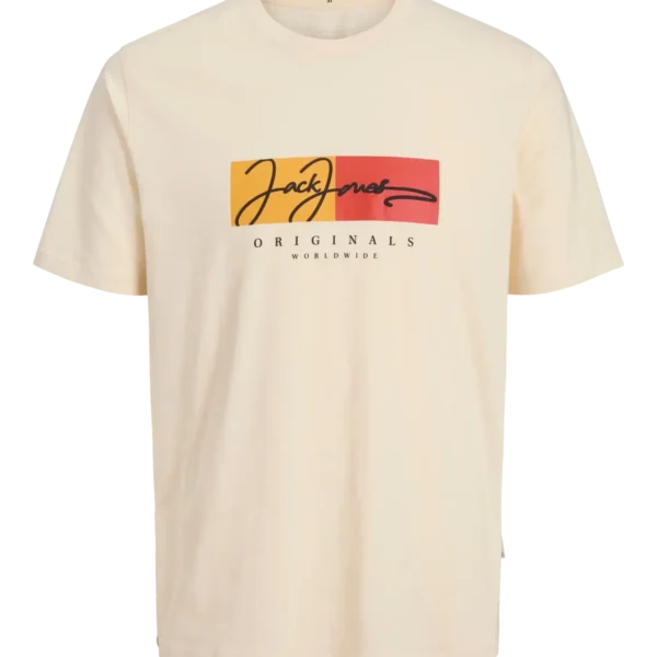 Camiseta Fredererikberg Beig Jack and Jones