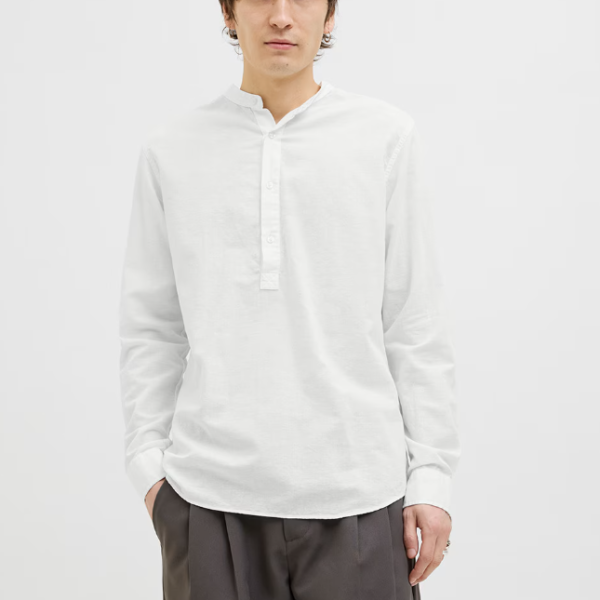 Camisa Breeze Lino Blanco Jack and Jones