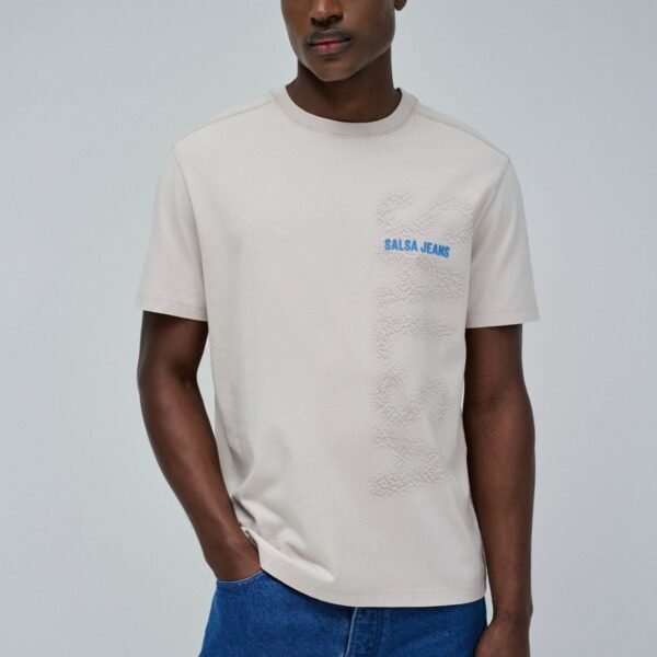 Camiseta con Logo Beige Salsa