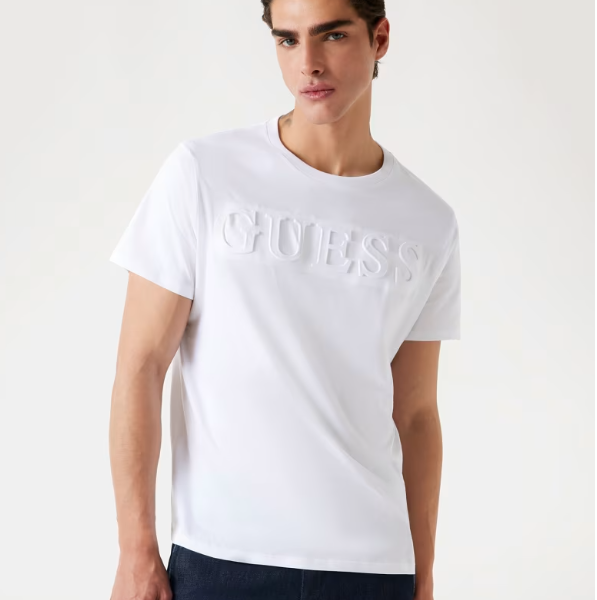 Camiseta Embosse Blanca Guess