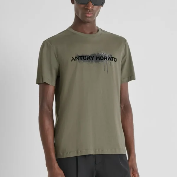 Camiseta Logo Pintado Kakhi Morato