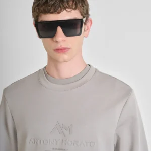 Sudadera Slim Logo Gris Morato