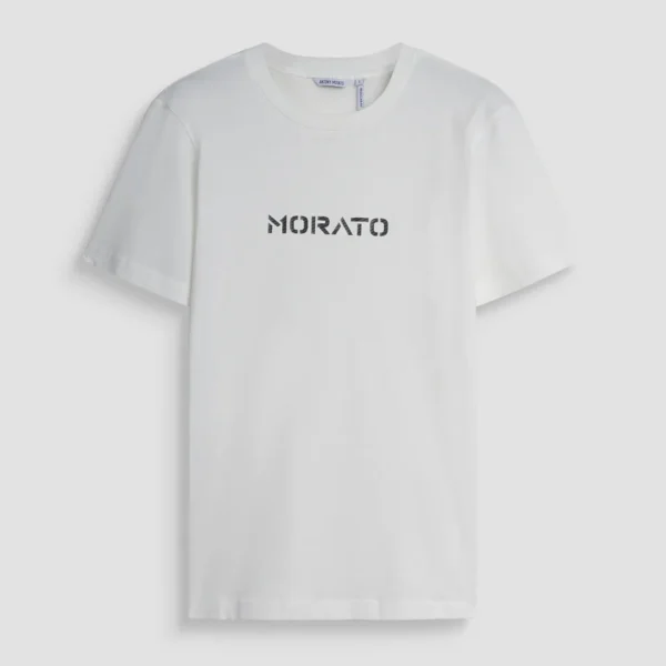 Camiseta Logotipo Estampado Blanca Morato