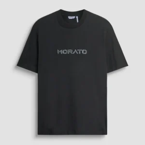 Camiseta Logotipo Estampado Negra Morato