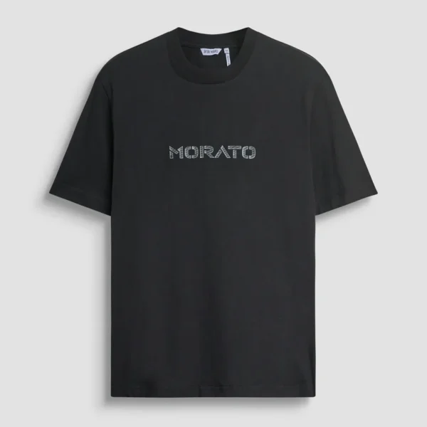 Camiseta Logotipo Estampado Negra Morato