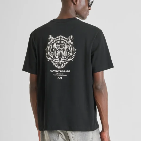 Camiseta Oversize Tigre Espalda Negra Morato