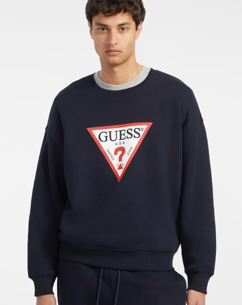 Sudadera Basic Logo Marino Guess