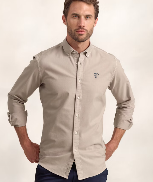 Camisa Garment Dyed Piedra La Garrocha