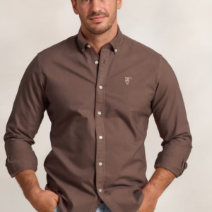 Camisa Garment Dyed Cocoa La Garrocha