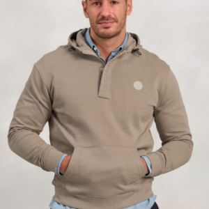 Sudadera MC y Capucha Beige La Garrocha