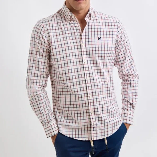 Camisa Cuadro Marino y Rojo Williot