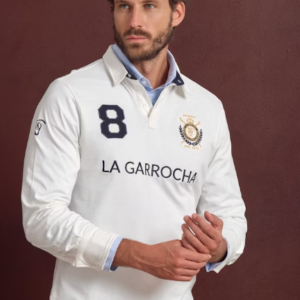 Polo Parches Blanco La Garrocha
