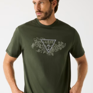 Camiseta Embroidery Kaki Guess