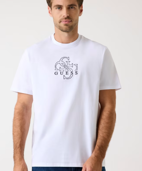 Camiseta Quatro Blanca Guess
