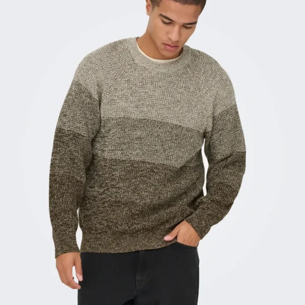 Jersey Birk Marrón Only and Sons