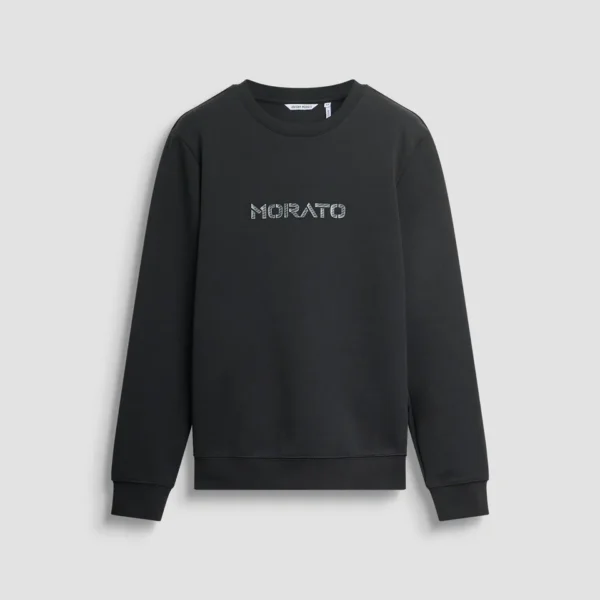 Sudadera Estampado Logo Negra Morato
