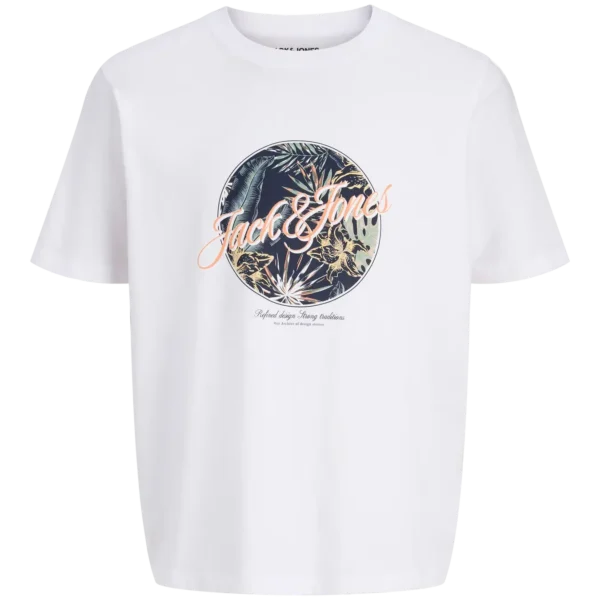 Camiseta Honolulu Blanca Jack and Jones