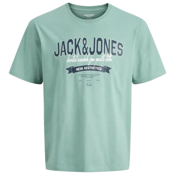 Camiseta Logo Col Celeste Jack and Jones