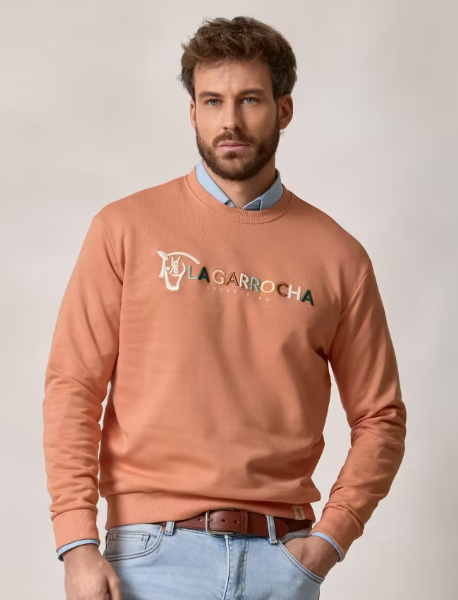 Sudadera Equestrian Naranja La Garrocha