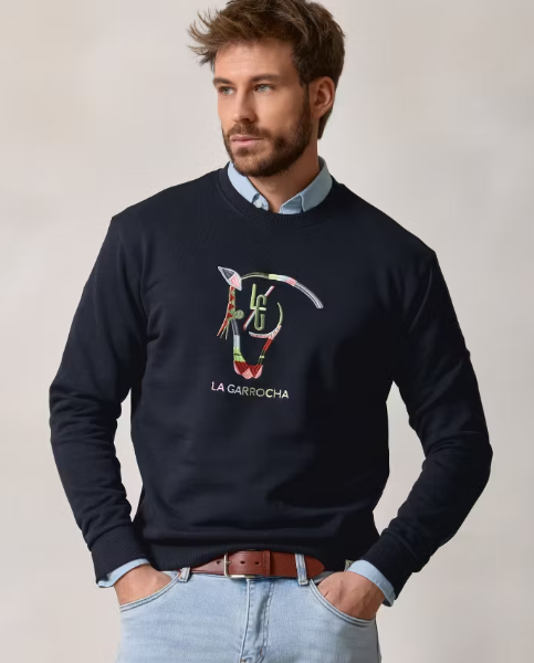 Sudadera Quarter Marino La Garrocha