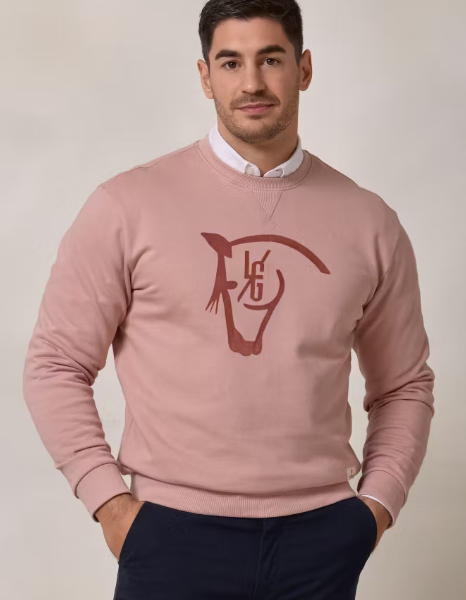 Sudadera Horse Rosa La Garrocha