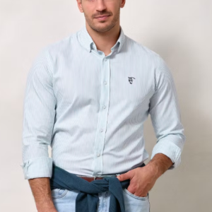 Camisa MiniOxford Rayas Celeste La Garrocha