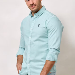 Camisa Garment Dyed Agua La Garrocha