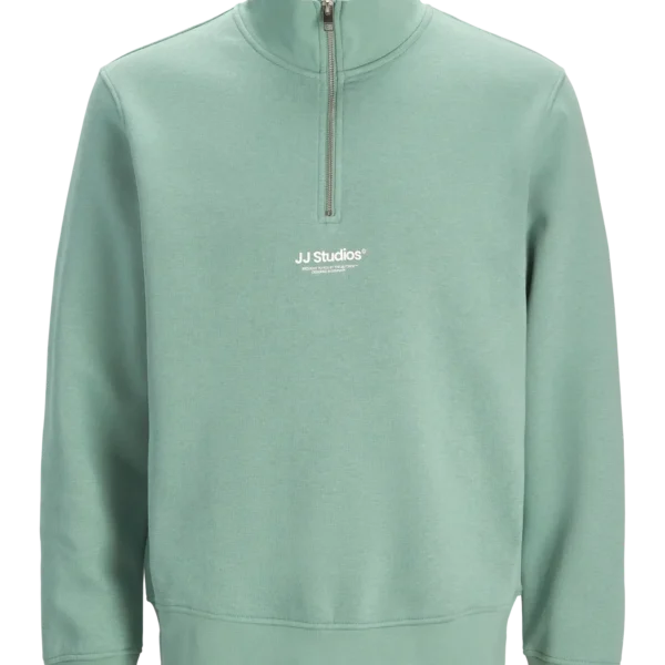 Sudadera Soho Cremallera Verde Jack and Jones