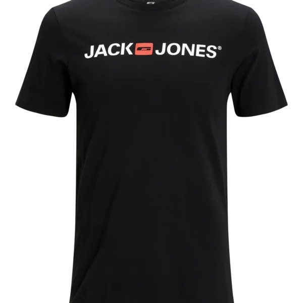 Camiseta Corp Logo Básica Negra Jack and Jones