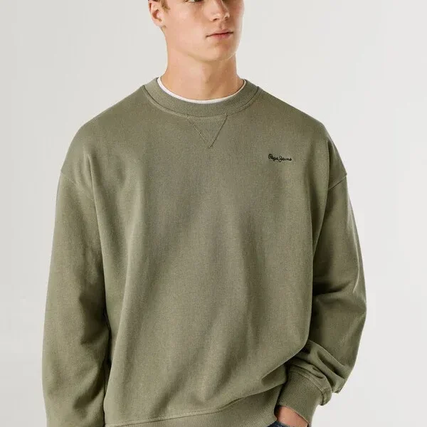Sudadera Geo Logo Verde Pepe Jeans