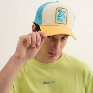 Gorra Combinada Turquesa Visera Amarilla