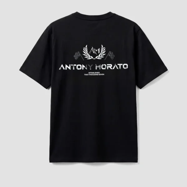 Camiseta Estampado Mármol Relax Negra Antony Morato
