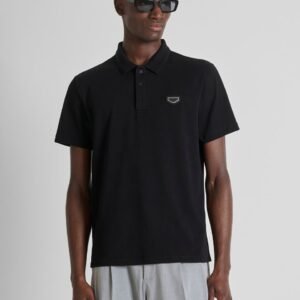 Polo Placa Negro Antonty Morato
