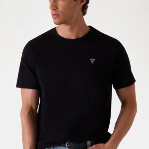 Camiseta Logotipo Pequeño Negro Guess